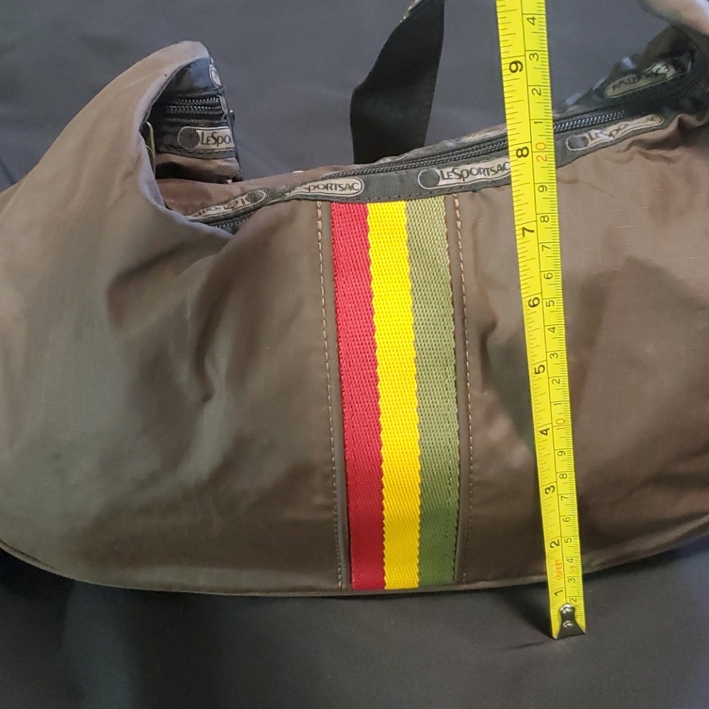 Gently Used - LeSportsac for Gwen Stefani Lamb Hobo Rasta Purse - Picture 5 of 6
